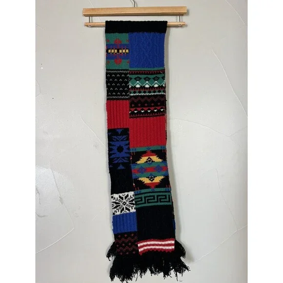 Vintage Polo Ralph Lauren 100% Lambs Wool Tight Knit Holiday Winter Patch - Picture 5 of 6